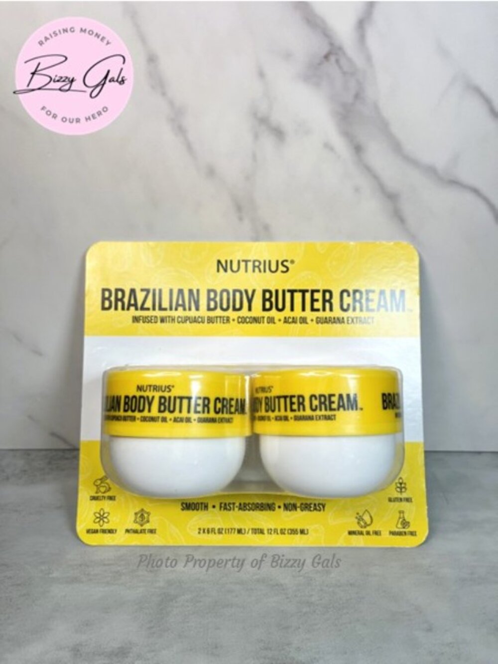 Nutrius 2 PK Brazilian Body Butter Cream